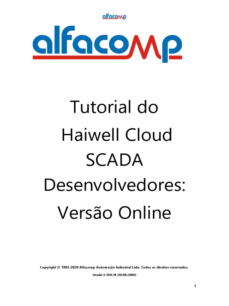 Tutorial Do SCADA HAIWELL | PDF | Scada | Era da Informação