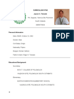 Curriculum Vitae Jayson C. Tesnado