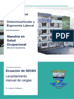 Ecuación NIOSH Levantamiento Manual de Cargas