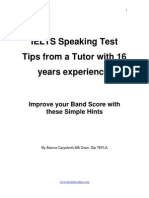 IELTS Speaking Test Tips Free Report