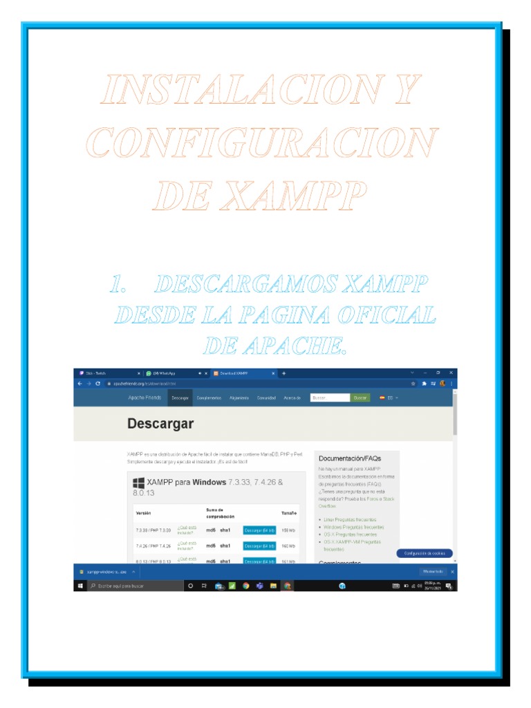 Instalacion y Configuracion de Xampp | PDF | Informática