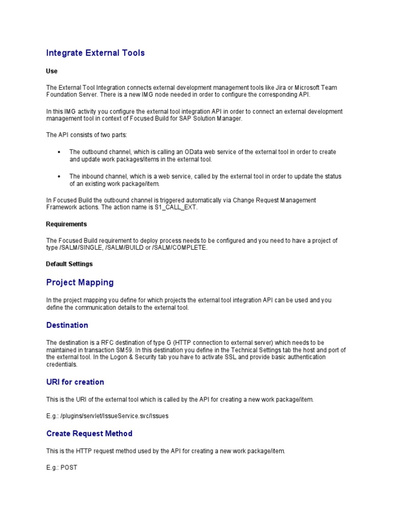 Configure External Tool Integration | PDF | Uniform Resource Identifier ...
