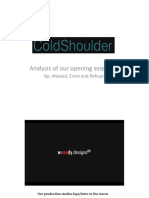 Coldshoulder: Analysis of Our Opening Sequence