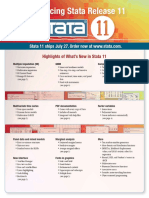 Announcing Stata Release 11: Highlights of What's New in Stata 11
