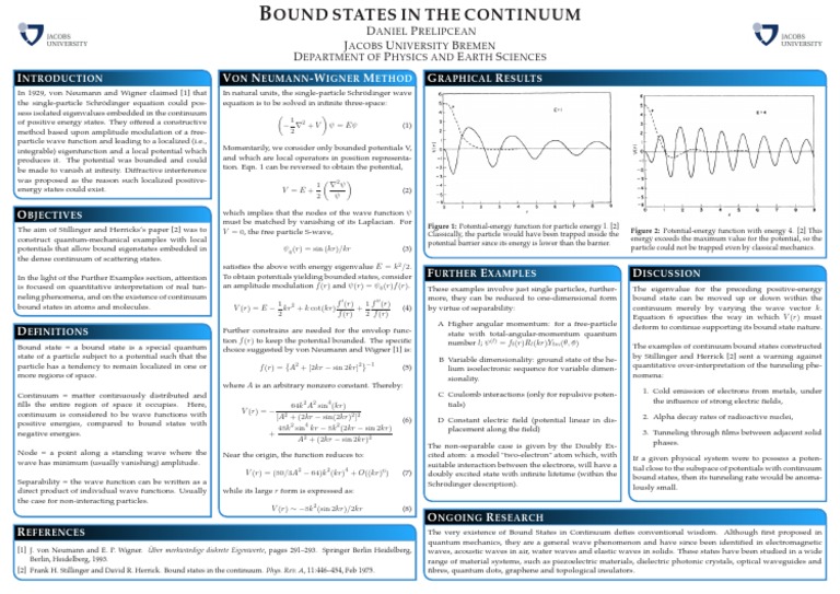 Bound States in Quantum Continuum | PDF | Quantum Mechanics | Waves