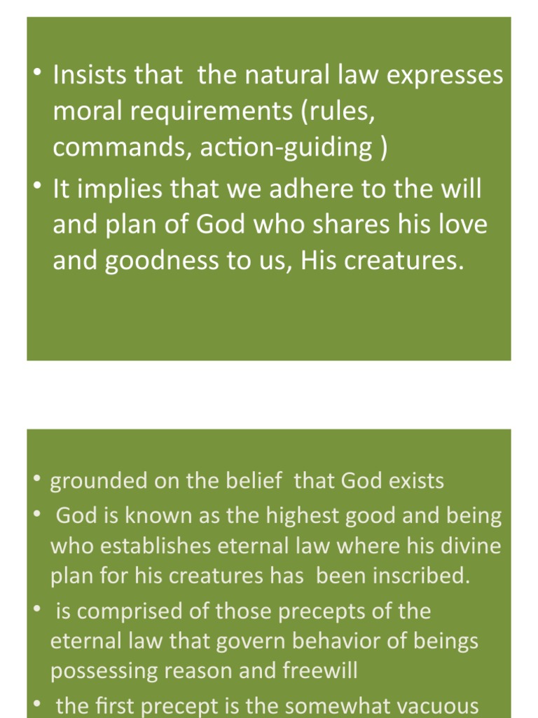 The Natural Law Theory of ST PDF Natural Law Thomas Aquinas