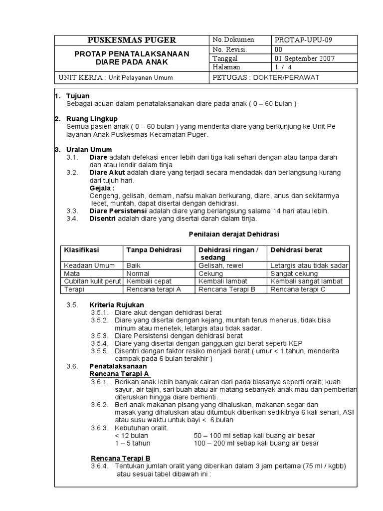 Penatalaksanaan Diare PD Anak | PDF