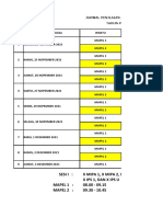 Jadwal Penilaian Akhir Semester Ganjil 2021-2022