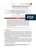 The Effect of Synthesis Temperature On The Plate-Like Particle of Bi Ti O Obtained by Molten Nacl Salt Method