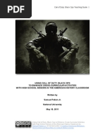 Download Using Call of Duty Black Ops to Enhance Cross-Curricular Activities with High School Seniors in the American History Classroom by Sam Pabon by Sam Pabn SN54486379 doc pdf