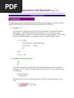 Simplifying Expressions With Exponents