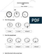 Exercise of Mathematics - Clock Times