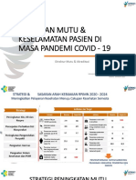 Kebijakan Mutu Pelayanan & Keselamatan Pasien, 28 Maret 2021 Send