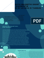 Anomali Shunt Magnetik Diagnostik Kekuasaan Transformator 15020 KV 60 MVA Di Tambun Substation