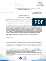 Textos para Discussão 07 Economia Brasileira Pré Durante e Pós Pandemia