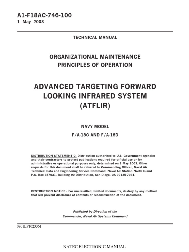 F/A-18C/D ATFLIR Maintenance Manual | PDF | Mc Donnell Douglas F/A 18 ...