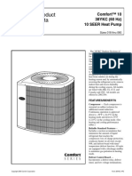 Product Data: Comfort™ 10 38YKC (60 HZ) 10 SEER Heat Pump
