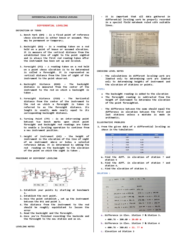 Leveling Techniques & Adjustments | PDF | Metrology
