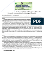 Analisis Risiko Pajanan Gas Amonia (NH) Pada Pekerja Pabrik Tahu Di Kecamatan Jalaksana Kabupaten Kuningan Tahun 2021