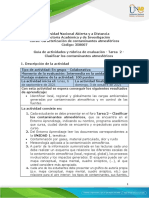 Guia de Actividades y Rúbrica de Evaluación - Unidad 1 - Tarea 2 - Clasificar Los Contaminantes Atmosféricos