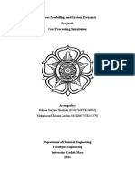 Process Modelling and System Dynamic Project 1 Gas Processing Simulation