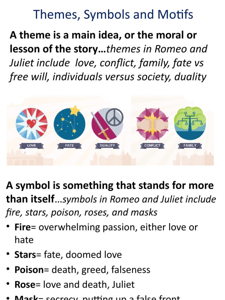 Romeo and Juliet Themes Symbols Motif | PDF | Characters In Romeo And ...