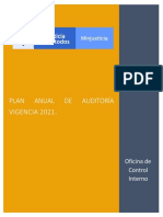 Plan Anual Auditoría Interna 2021