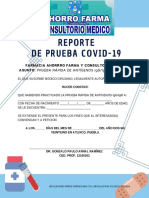 Reporte de Prueba Covid-19