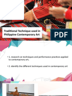 Traditional Techniques in Philippine Contemporary Art