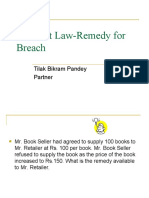 Contract Law-Remedy For Breach