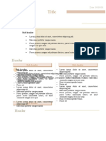 Ms Word Notes Template 1