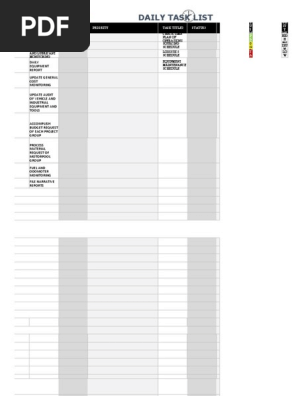 DAILY TO DO LIST