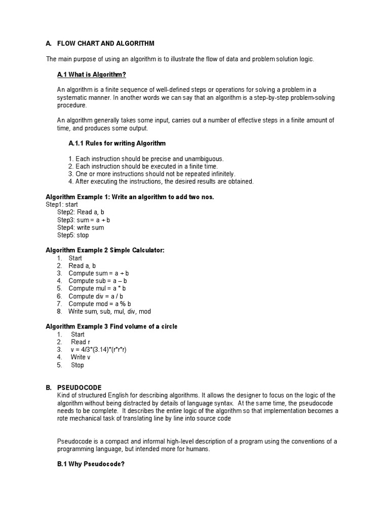 Flow Chart and Algorithm | PDF | Algorithms | Software Development