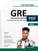 GRE Analytical Writing Book1 - 2022 - Sample