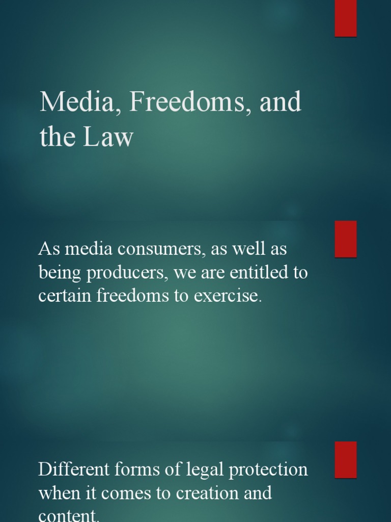 Media Freedoms and The Law | PDF | Rights | Freedom Of Speech