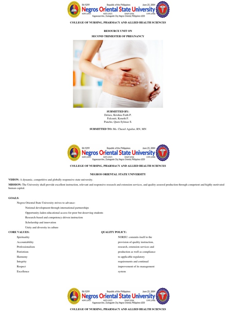 Second Trimester Pregnancy Resource Unit | PDF | Pregnancy | Fetus
