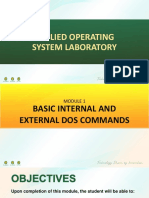 Module 1 - Basic Internal and External DOS Commands