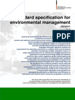 Standard Specification For Environmental Management: Department of Infrastructure