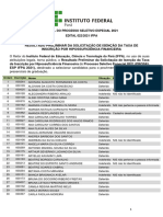 Resultado Isencao Hipossuficiencia