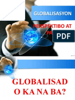 Globalisasyon Perspektibo at Pananaw