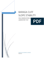 Baraga Cliff Slope Stability