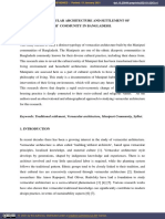 A Study of Vernacular Architecture and Settlement of Diasporic Manipuri' Community in Bangladesh