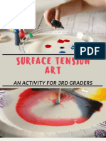 Surface Tension ART: An Activity For 3Rd Graders