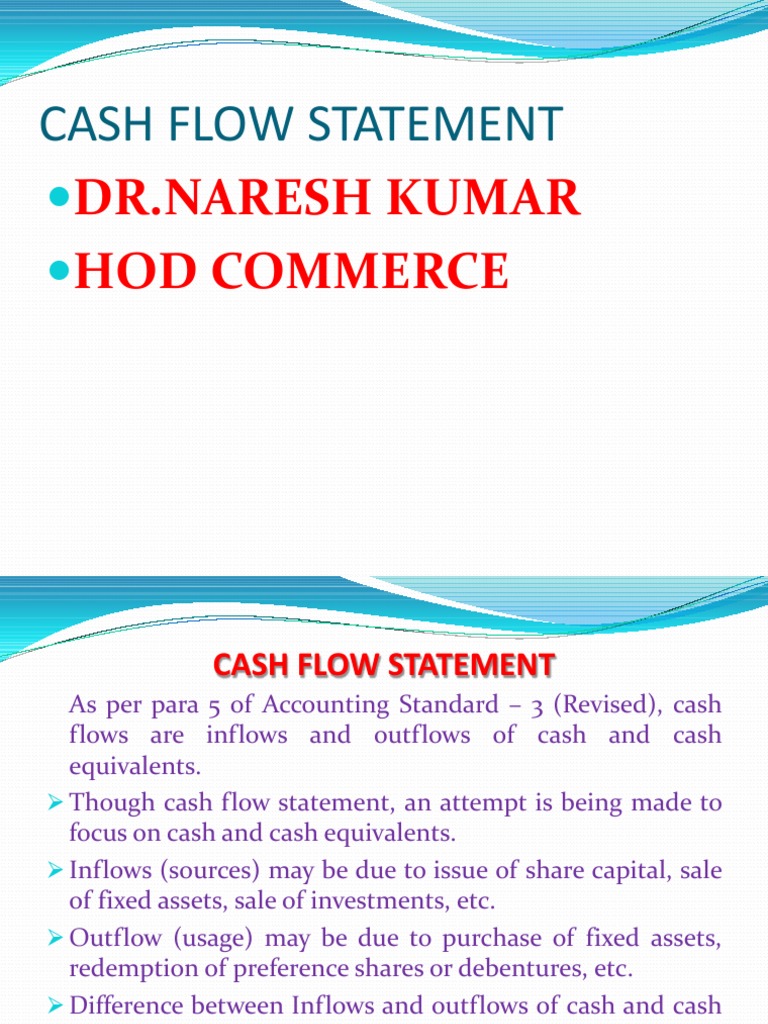 Cash Flow Statement Preparation Guide | PDF | Dividend | Expense