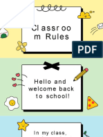 Colorful Pastel Animated Handwritten and Illustrated Classroom Rules Education Presentation