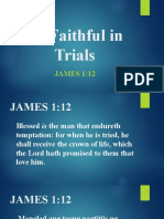 Be Faithful in Trials James 1