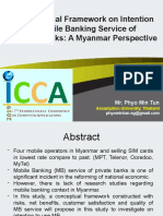 A Conceptual Framework On Intention To Use Mobile Banking Service of Private Banks: A Myanmar Perspective
