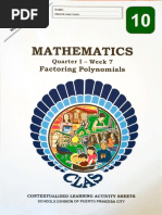 Mathematics: Factoring Polynomials