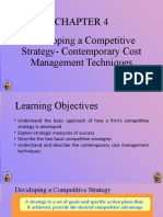 Developing Competitive Strategies with Cost Management Techniques