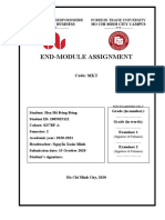 End-Module Assignment: University of Bedfordshire Foreign Trade University